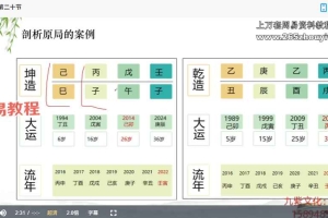 刘云峰四柱(基础)课程视频26集 百度云下载!