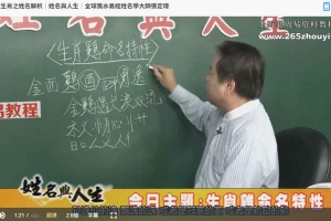 张定玮12生肖姓名解析视频12集 百度云免费下载！