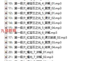 光的课程 初阶 第一级次录音30集 百度云下载！
