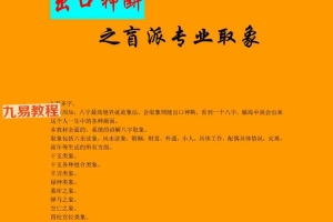 盲派出口神断之盲派专业取象.pdf 66页 百度云下载！