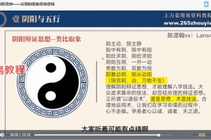 陈源瀚《子平命理传授课程》88集视频 百度云下载!