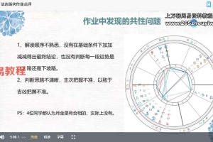 A阿K占星｜推运课往期作业点评及考前辅导课视频13集 百度云下载！