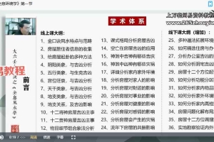 张瑞依《大六壬金口诀预测学》全科班-视频合集 百度云下载!