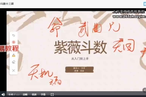 T太初府《紫微斗数》入门到上手视频23集 百度云下载！