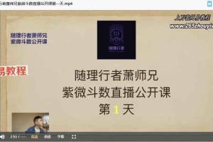 萧老师紫微斗数全能综合飞星课程15集视频 百度云下载!