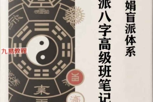 杨清娟盲派体系八字《盲派八字高级班笔记》364页.pdf 百度云下载!