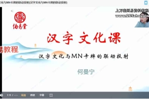 何曼宁汉字文化2025年视频12集 百度云下载!