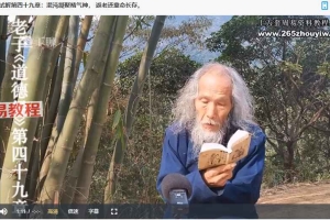 苏华仁 老子《道德经》吕祖注释内涵的丹道养生学视频78集 百度云下载!