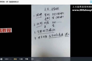 圣易《高级六爻课程》35集视频 百度云下载!