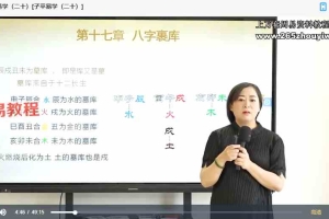 黎荔 子平易学初阶课21集视频 百度云下载！