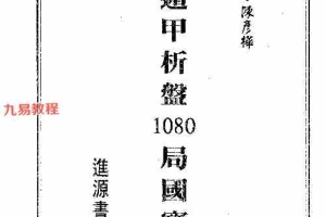 陈彦桦-奇门遁甲析盘1080局国宝上下册 pdf 百度云下载！